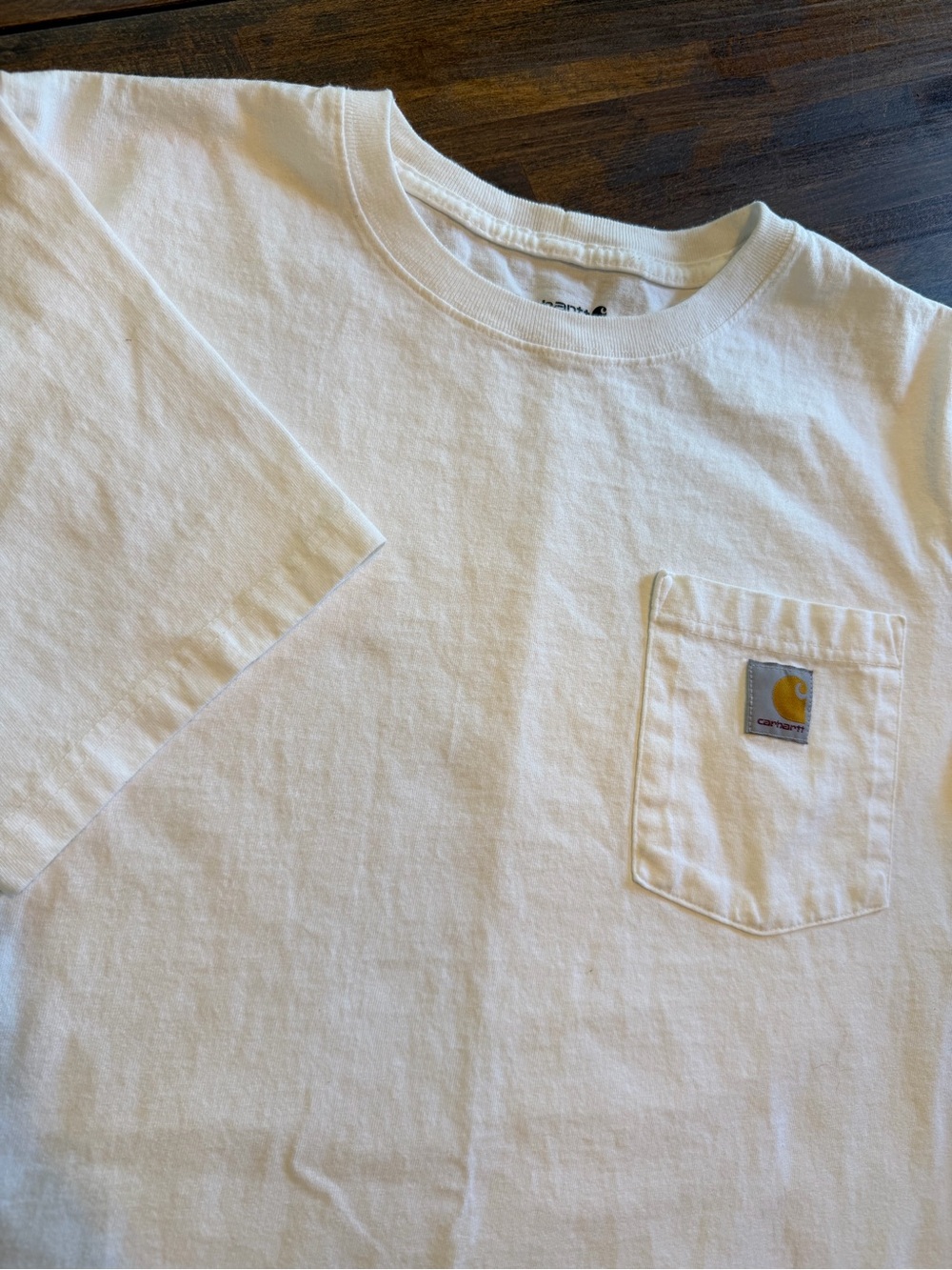 Carhartt Pocket T-Shirt Relaxed Fit Mens Size M 103296-100 Short Sleeve White